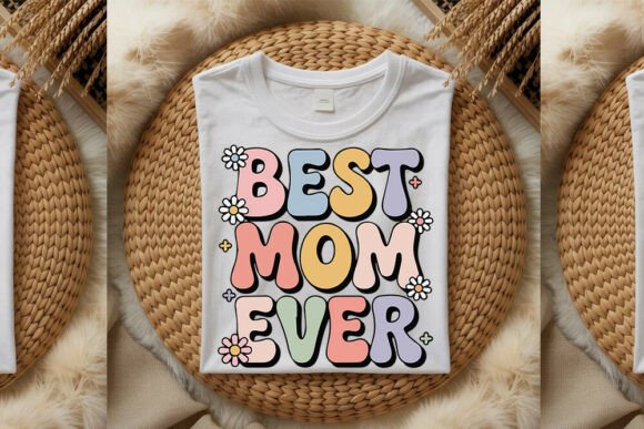 Best Mom Ever SVG: A Charming Retro Floral Design