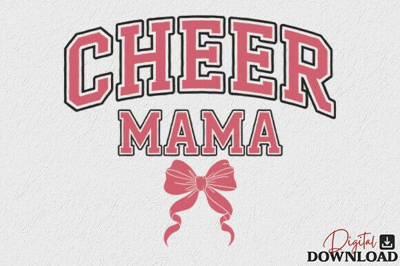 Coquette Cheer Mama SVG for Mother's Day