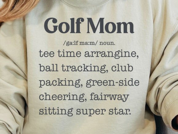 Golf Mom Definition Svg: A Versatile Design for Embroidery