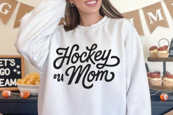 Hockey Mom Shirt SVG Template for Cricut