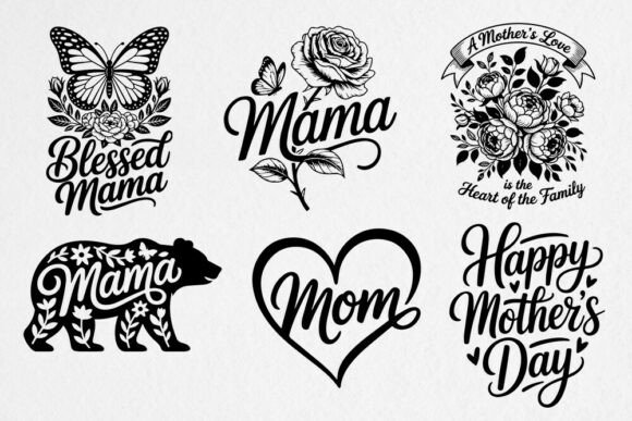 Mama Mom Quotes SVG Bundle: A Versatile Design
