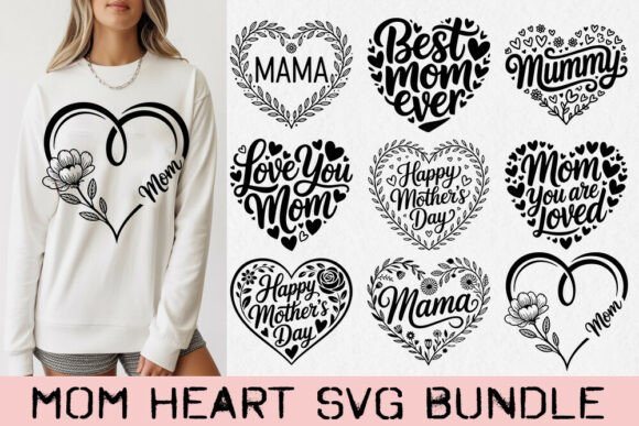 Mom Heart SVG Bundle: A Perfect Mother’s Day Gift