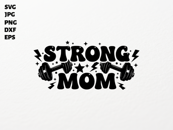 Power Mom Lifting SVG: A Strong Embroidery Choice