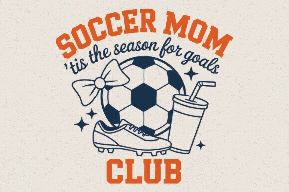 Soccer Mom Club SVG Tis the Season Embroidery